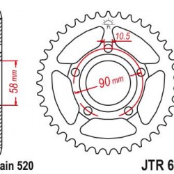 ΓΡΑΝΑΖΙ JT JTR0604-44 CRM125