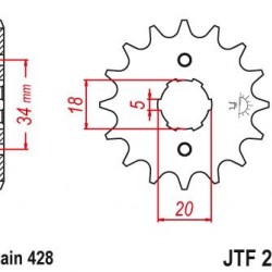 ΓΡΑΝΑΖΙ JT JTF264-14 LIFAN-XLR-250
