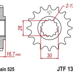 ΓΡΑΝΑΖΙ JT JTF1370-16 XLV-1000