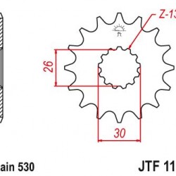 ΓΡΑΝΑΖΙ JT JTF1180-18 TIGER 1050