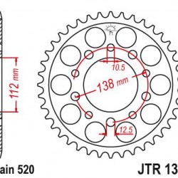 ΓΡΑΝΑΖΙ JT JTR1303-43 CBR-900 ΣΕ 520