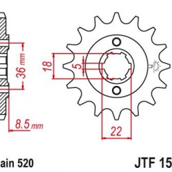 ΓΡΑΝΑΖΙ JT JTF1553-14 XT250T 30X