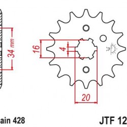 ΓΡΑΝΑΖΙ JT JTF1263-15 XT225